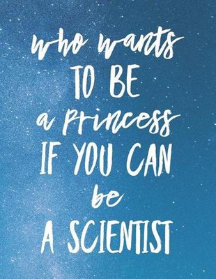 Who Wants To Be A Princess If You Can Be A Scientist: 8.5x11 Large Graph Noteboo