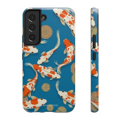 Cerulean Lily Pond Phone Case