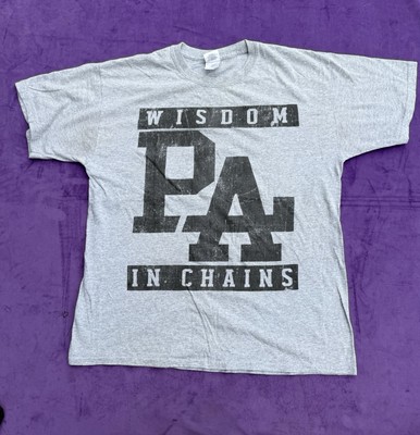 Wisdom In Chains PAHC Shirt Mens Size Large Gray Pennsylvania Hardcore Punk Band