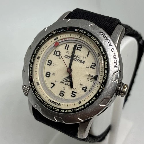 Vintage Timex Shenmue Expedition Ryo Watch Sega Dreamcast White - Runs, READ!