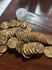 1945-S LINCOLN WHEAT CENT BU ROLL UNCIRCULATED WHEAT PENNIES ROLL