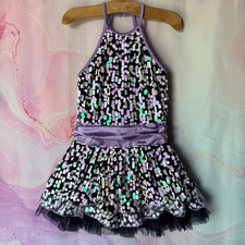 Weissman 12478 Purple Black Sequin Dance Costume Jazz Tap Ballet Musical Theater