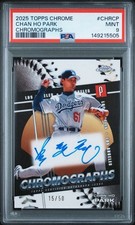 2025 Topps Chrome - Chromographs Chan Ho Park #CHR-CP (AU) PSA  9 Dodgers