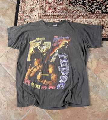 Vintage 90 s Tupac Rap Tee Size L Single Stitch Faded Distressed 24x26 RARE