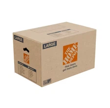 26 In. L X 15 In. W X 16 In. D Large Moving Box with Handles (Pack of 10)