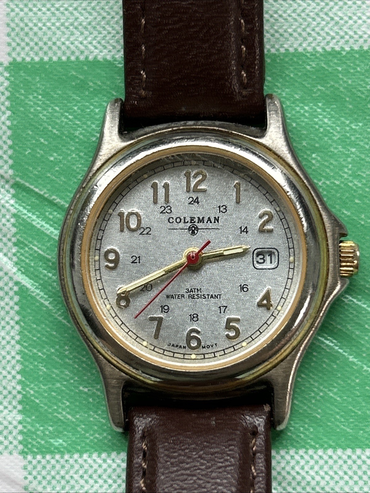 Coleman Two Tone Brown Band Women’s Quartz Watch