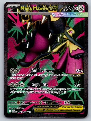 Mega Mawile ex 162/132 Ultra Rare Mega Evolution Pokemon Holo Near Mint