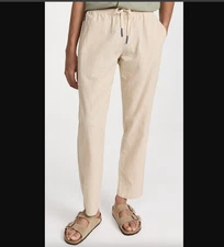 OAS Beige Linen Long Pant