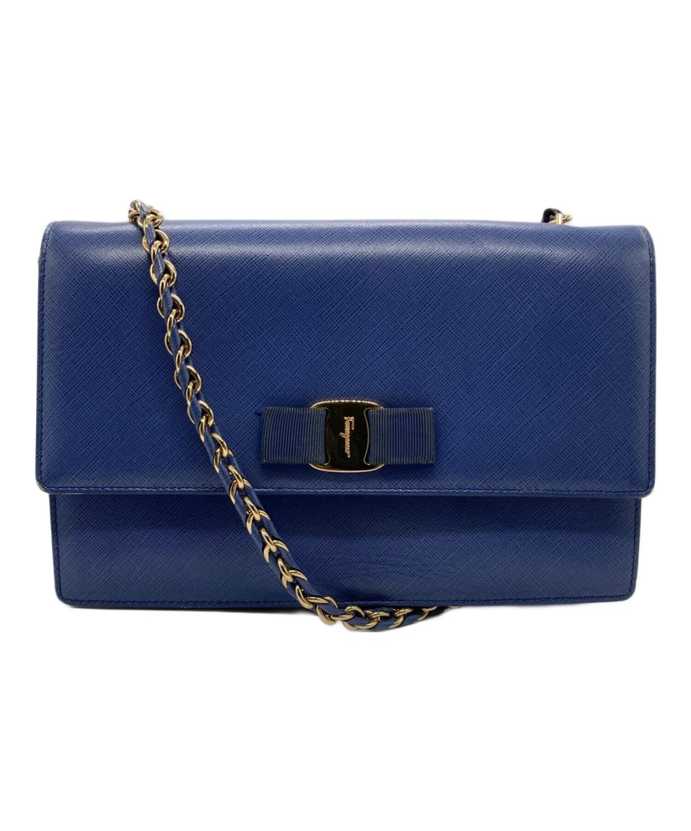 Salvatore Ferragamo Bow Blue Bags & Handbags for Women for sale | eBay