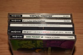 Sega Saturn SS Japan Import GAME LOT of 4 Virtua Fighter Side Pocket 2 F-1 etc.