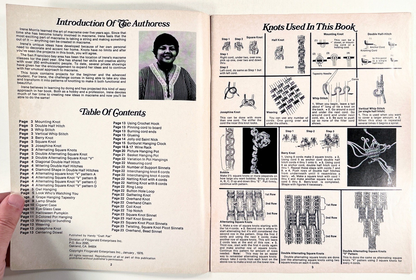 1976 MACRAME WHY KNOT pattern book 70s KITSCH interior design WALL HANGINGS more