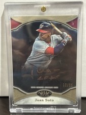 2020 Topps Tier One - Juan Soto Auto - Prime Performers  - Gold Ink /25
