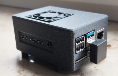 Case for Raspberry PI4 with GeeekPI Cooler and M.2 NVME - PLA Custom Made