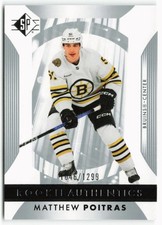 2023-24 Matthew Poitras Upper Deck SP Rookie Authentics Silver 1046/1299 Bruins