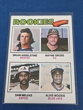 1977 Topps RC #479 Rookie OFs Wayne Gross / Sam Mejias BASEBALL Card 4J. rookie card picture