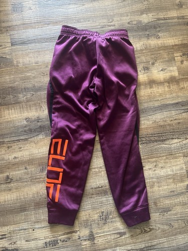Nike Dri-Fit Youth Sweatpants Orange Burgundy Size M (10) - Picture 3 of 3