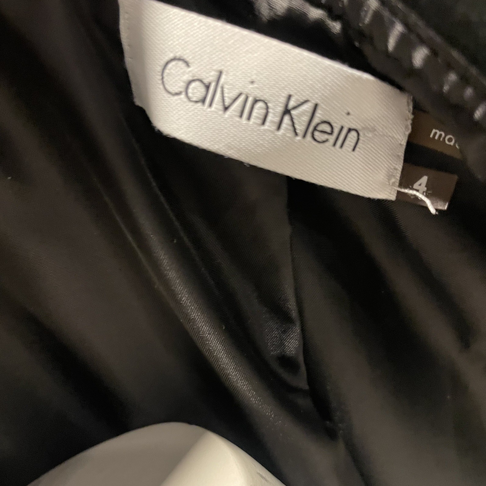 Calvin Klein Solid Black Ponte Open Front Waterfa… - image 11