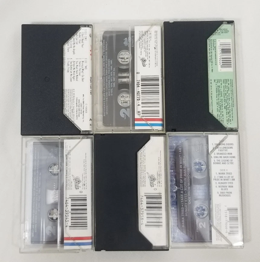 George Jones Merle Haggard 90s country music cassettes Cassette Tape Lot Of 6 Foto 4 de 4