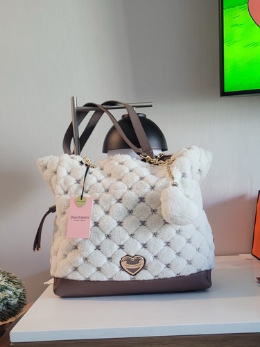 juicy couture Lovely Day Tote Bag Cream Iced Coffee