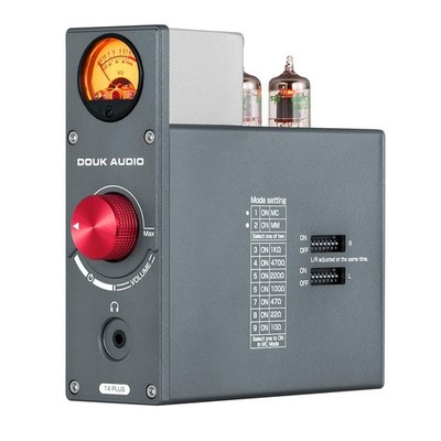 Douk Audio Tube Phono Preamp HiFi MM/MC Turntable Preamplifier | Headphone Am...