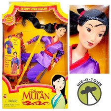 Image of Disney Secret Hero Mulan Doll 1997 Mattel 18896