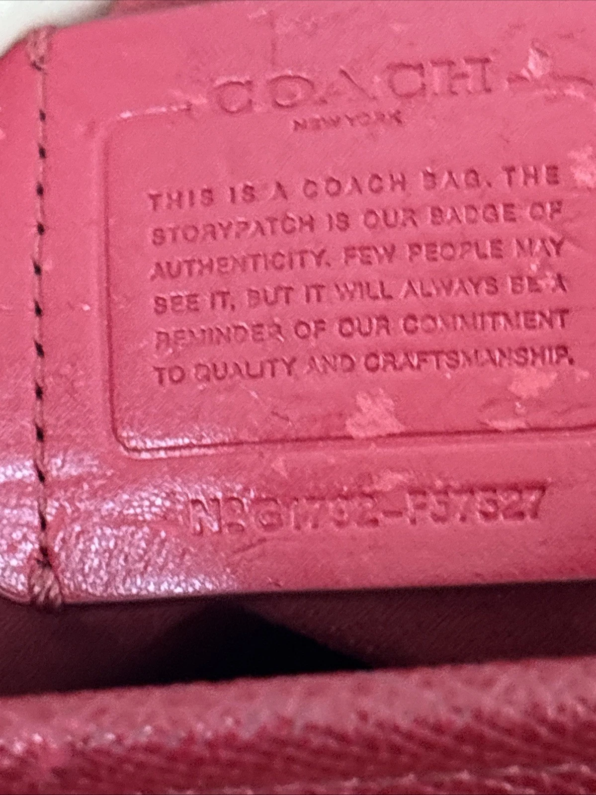 Borsa a tracolla Coach Margot in pelle colorblock rossa F37248 certificato di autenticità