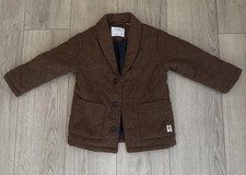 Zara Fleece Lined Jacket Blazer 3-4 Years Old Kids Boy Buttons Front Pockets