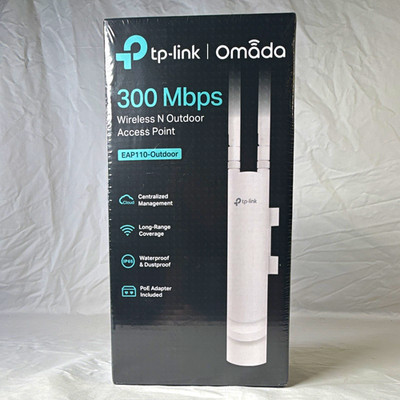TP-LINK Omada EAP110-Outdoor Wireless N Outdoor Access Point 300Mbps PoE - NEW