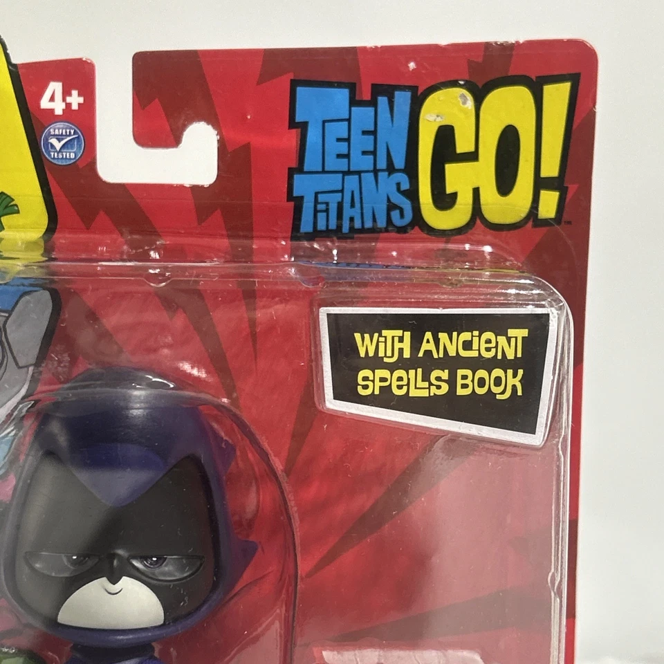 Teen Titans Go! Figura Cuervo 4" Con Libro de Hechizos Antiguos Jazwares NUEVO JUGUETE SELLADO Foto 4 de 4