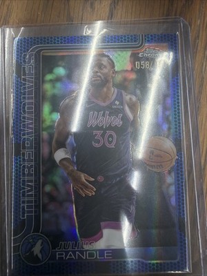 2025-26 Topps Chrome - Julius Randle #123 Blue Refractor /150