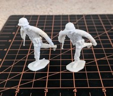 Lot of 2 Vintage 1970's Louis Marx Toys Running German Soldiers