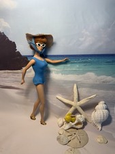 Vintage Barbie Swimsuit BLUE Version Pak "In the Swim" complete VHTF No Doll