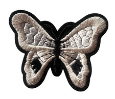 butterfly embroidered iron on patch 2 1/2 x 2-inch FREE SHIPPING