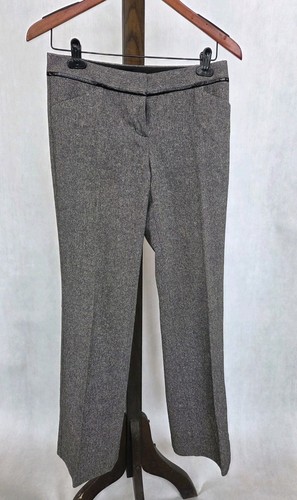Express Design Studio Editor Herringbone Tweed Wool Slacks 2