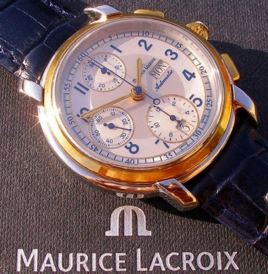 Maurice Lacroix - Masterpiece - Chronograph ''CRONEO'', Stahl-/18K-Gold
