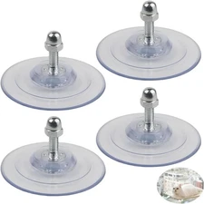 4 Pack Cat Window Perch Suction Cup Replacement with Screws 85mm Transparent 