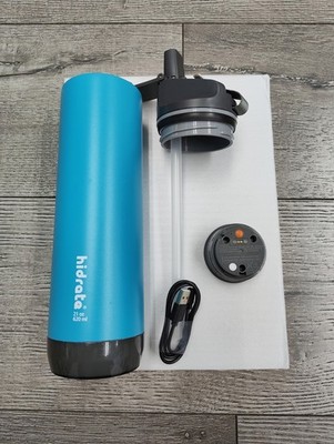 Hidrate Spark PRO Steel Smart Tracking Water Bottle, Bluetooth 21 oz Aqua Green