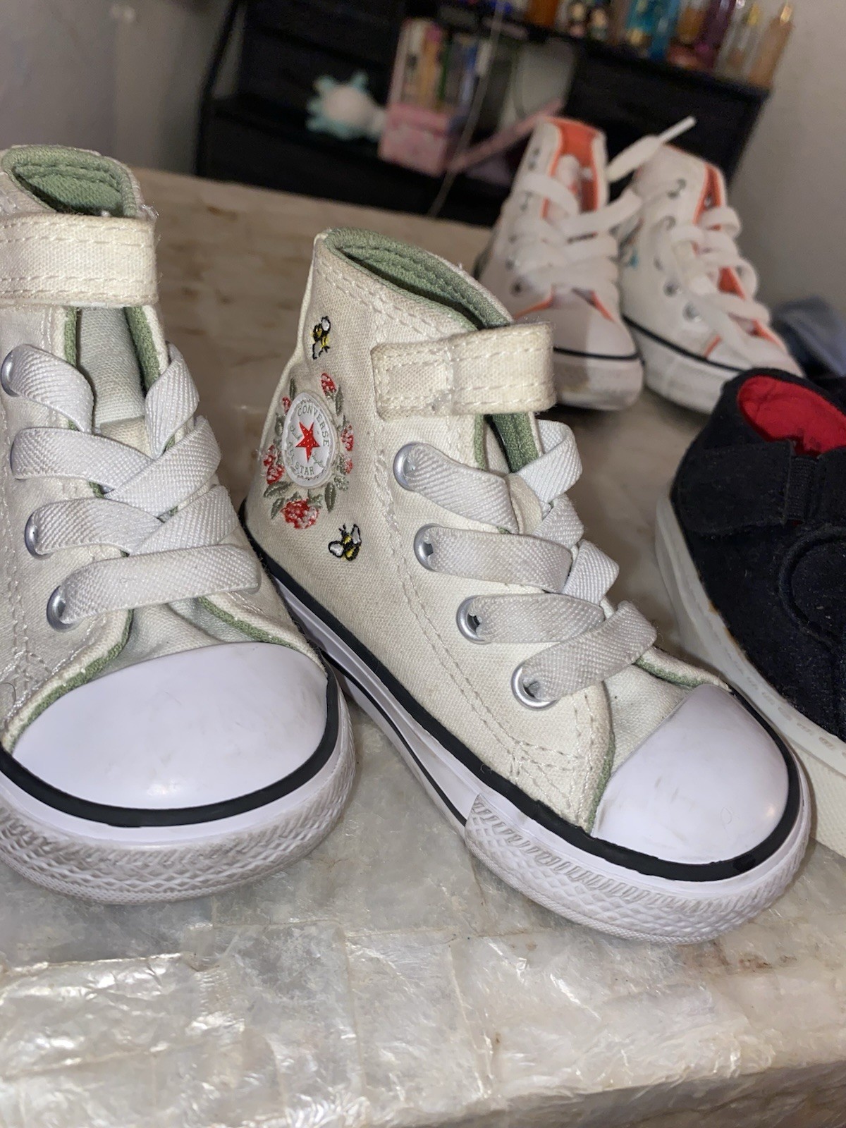 Baby Shoe Bundle Size 4 – 2 Converse + Mickey Mouse – Cute Reborn Doll Shoes thumbnail 5