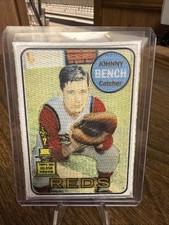 Johnny Bench 2021 Topps Iconic Card Manufactured Patches #ICP-JB Cincinnati Reds