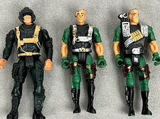 Army Commander Strike Team Action Figure By JaRa 3.5" Lot of 3