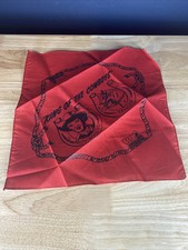 ROY ROGERS TRIGGER red cotton handkerchief bandana Vintage