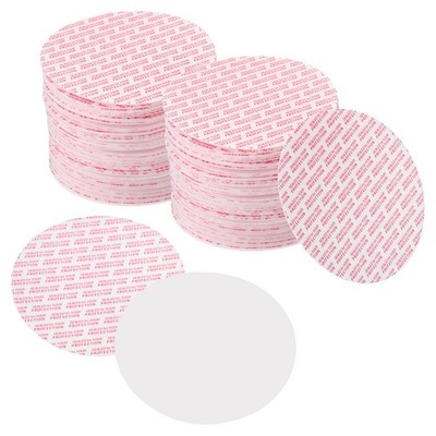 89mm/3.47'' Foam Lid Liner, 200Pcs PS Resistant Pressure Sensitive Seal White Red