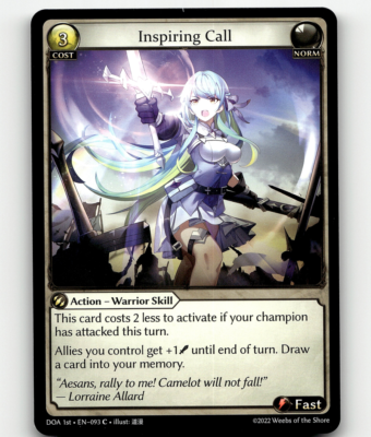 Grand Archive TCG Inspiring Call Dawn of Ashes 1st Ed. | eBay Grand Archive TCG Inspiring Call Dawn of Ashes 1st Ed. | eBay