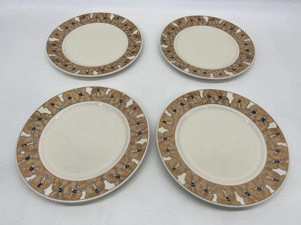 Juego de 4 platos de postre de gres Anthropologie The Met Foto 3 de 4