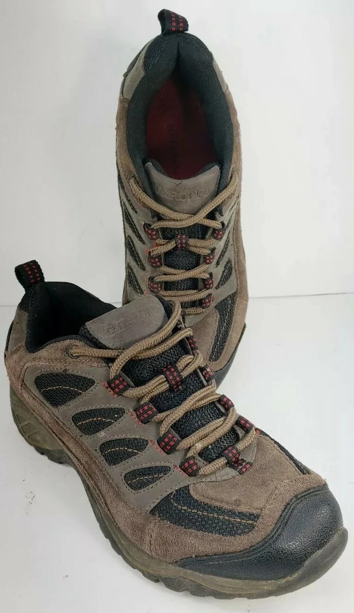 Men s Merona Trail Hiking Shoe Size 8.5M Brown Agressive Soles