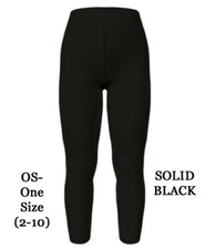 OS LuLaRoe ~ SOLID BLACK ~ Leggings; SIZES 2-10; jet black; NEW IN PACKAGE!