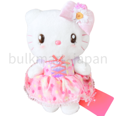 Hello Kitty Plush Toy Sanrio Flower Bow Small Size White Universal