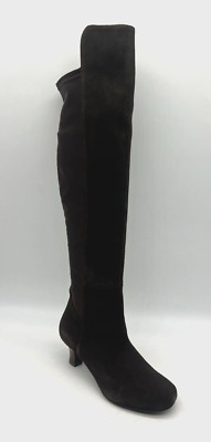 Array Adele Brown Suede Over the Knee Boots Women's Sz 6 M Low Heel
