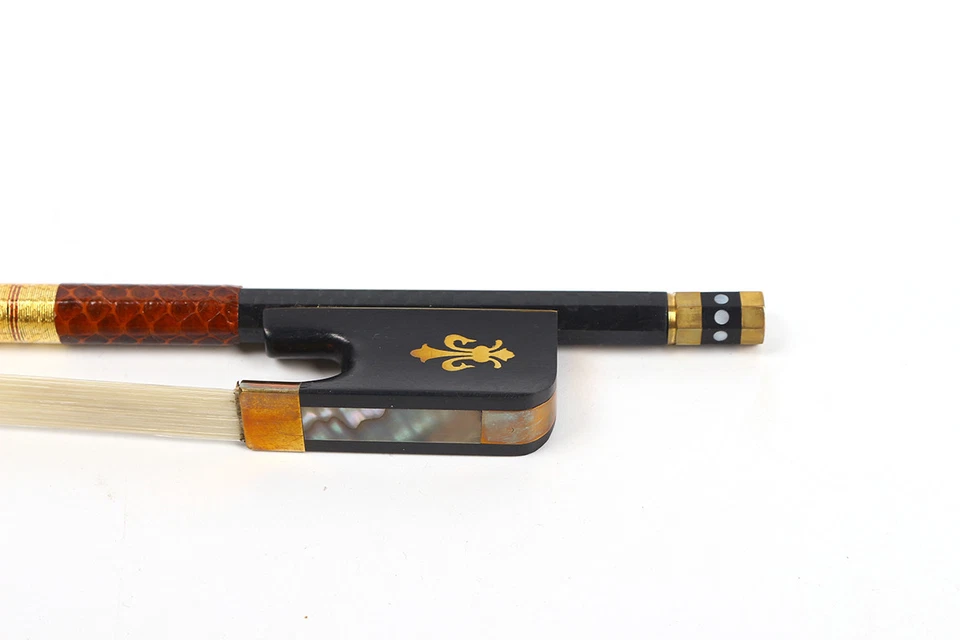16inch Viola Bow Plaid Carbon Fiber Ebony Frog Natural Bow Hair - Image 3 of 4
