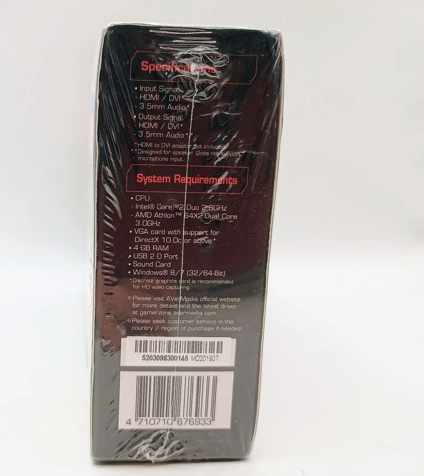 Avermedia LGP Lite GL310 HDMI Caprure Card - Gaming/Streaming 1080P HD - Image 3 of 4